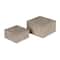 Hello Honey® Gray Contemporary Cement Boxes with Lids